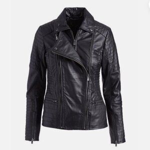 Bod & Christensen Double Zip Leather Moto Jacket